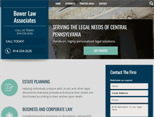 Tablet Screenshot of bower-law.com